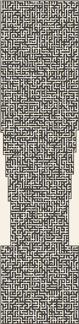 Exclamation Mark — square-Labyrinth 48×144