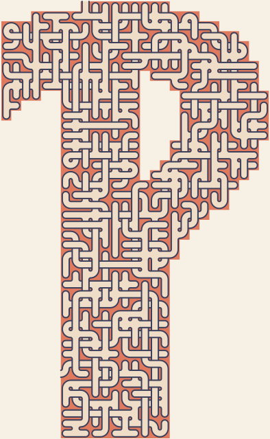 Interrobang — square-Labyrinth 31×48