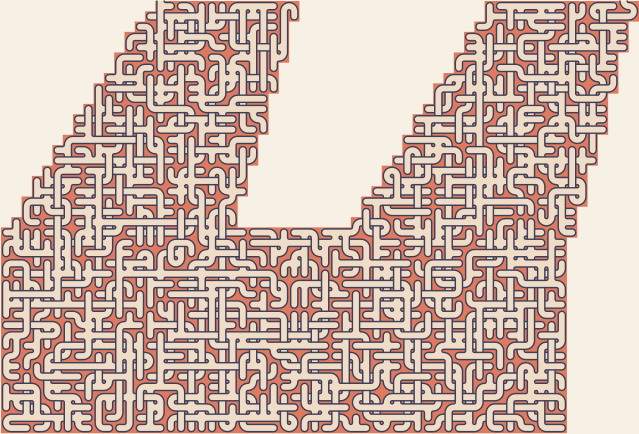 Quotation Marks — square-Labyrinth 68×48