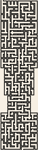 Exclamation Mark — square-Labyrinth 15×48
