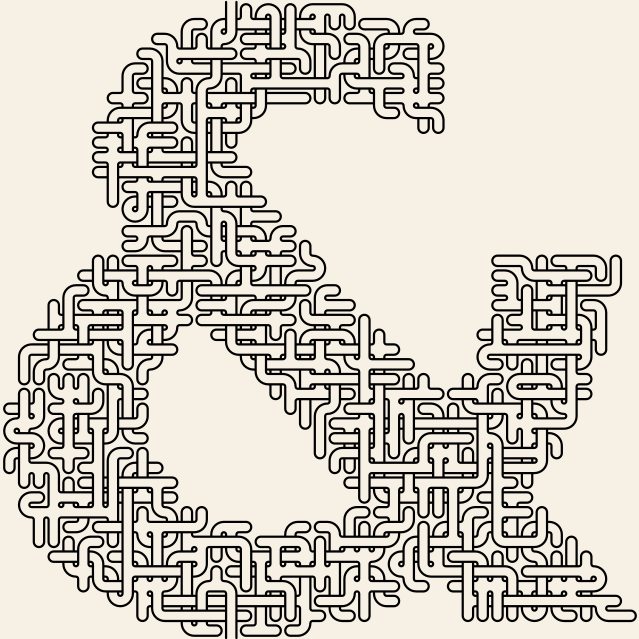 Ampersand — square-Labyrinth 48×47