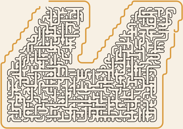 Quotation Marks — square-Labyrinth 48×34