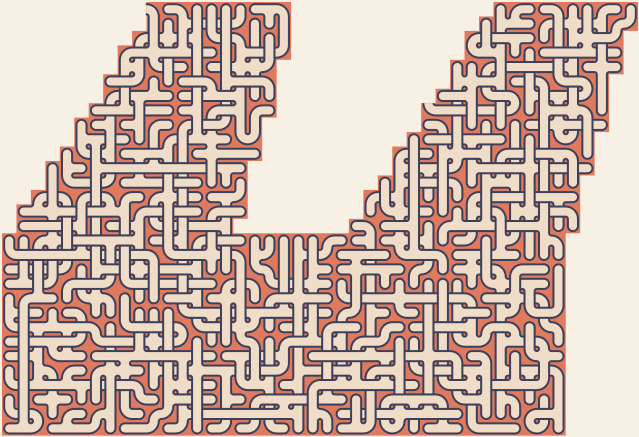 Quotation Marks — square-Labyrinth 48×34