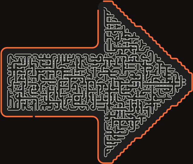 Onward Arrow — square-Labyrinth 56×48