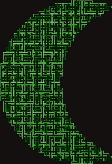Crescent Moon — square-Labyrinth 48×66