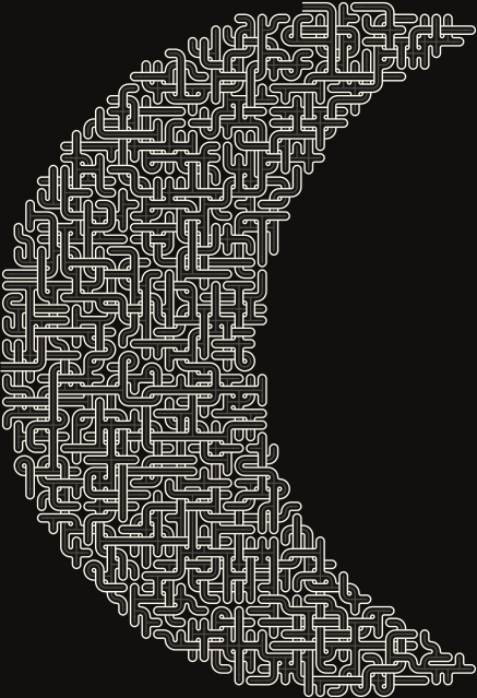 Crescent Moon — square-Labyrinth 48×66