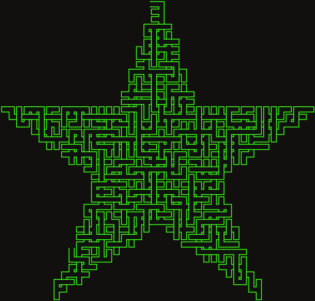Star — square-Labyrinth 48×46