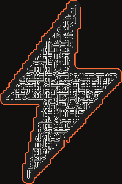 Lightning Bolt — square-Labyrinth 48×65