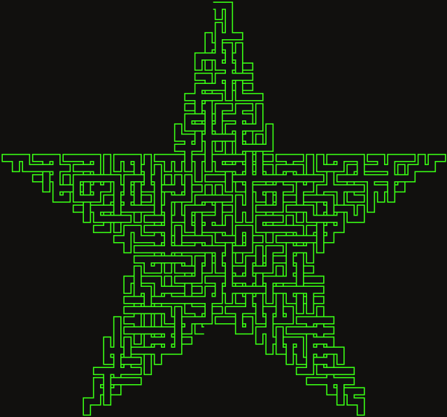 Star — square-Labyrinth 50×48