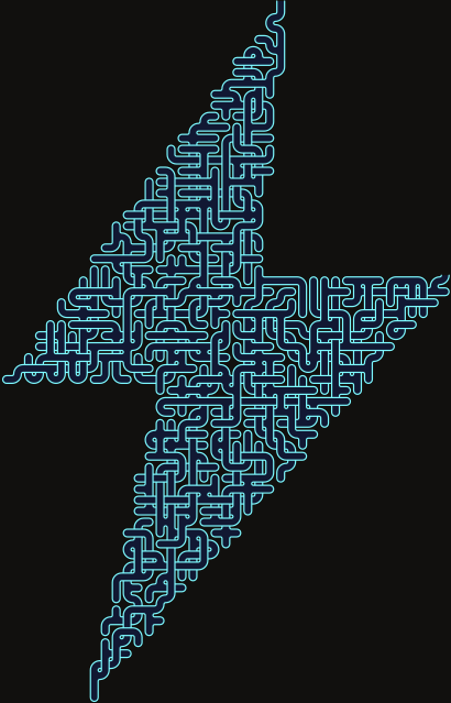 Lightning Bolt — square-Labyrinth 48×65