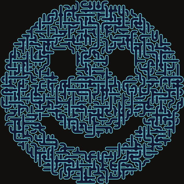 Smiley — square-Labyrinth 48×48
