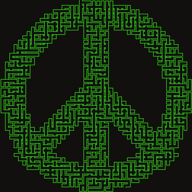 Peace — square-Labyrinth 48×48