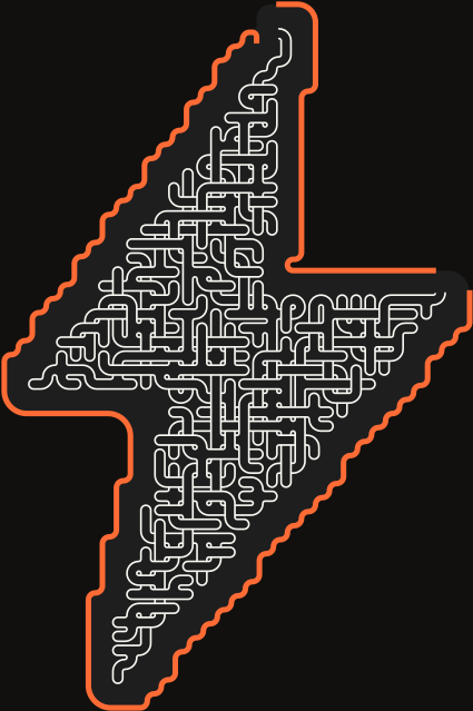 Lightning Bolt — square-Labyrinth 36×48