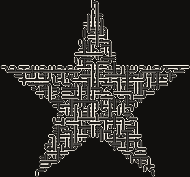 Star — square-Labyrinth 50×48