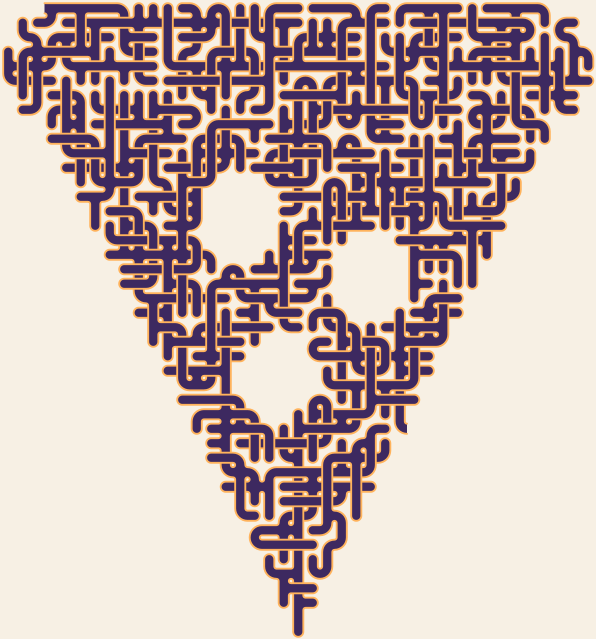 Pizza Slice — square-Labyrinth 45×48