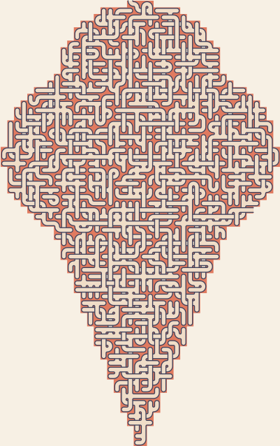 Ice Cream Cone — square-Labyrinth 48×74