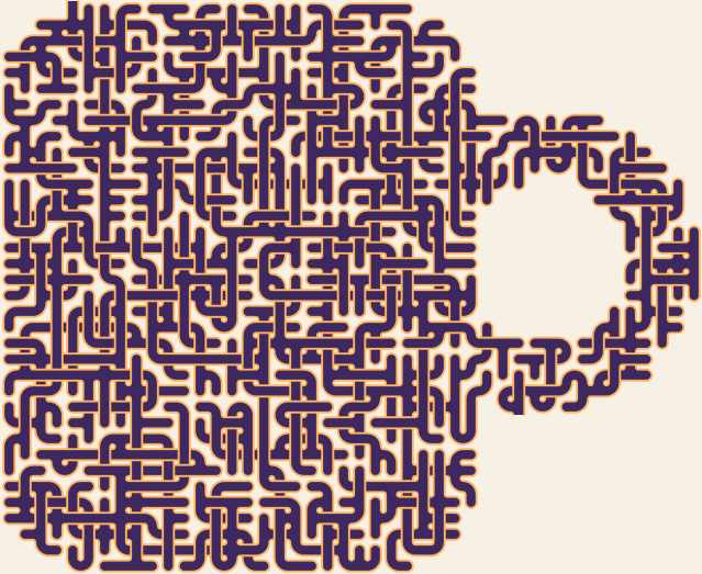 Coffee Mug — square-Labyrinth 48×40