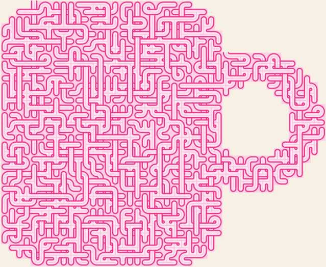Coffee Mug — square-Labyrinth 48×40