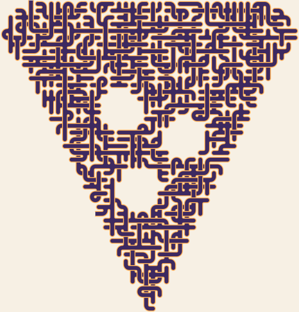 Pizza Slice — square-Labyrinth 48×51