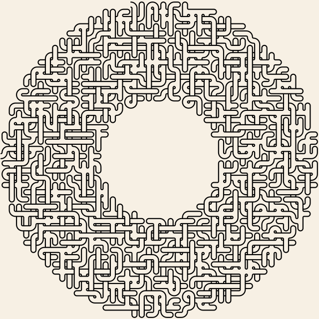 Donut — square-Labyrinth 48×48