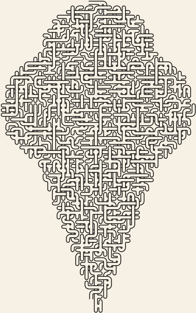 Ice Cream Cone — square-Labyrinth 48×74