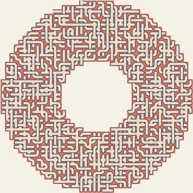 Donut — square-Labyrinth 48×48