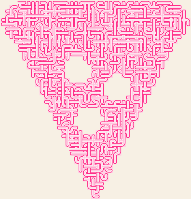 Pizza Slice — square-Labyrinth 48×51