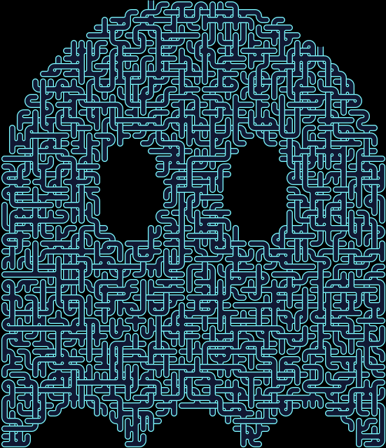 Sheet Ghost — square-Labyrinth 56×64