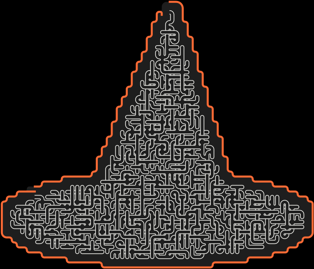 Witch Hat — square-Labyrinth 65×56