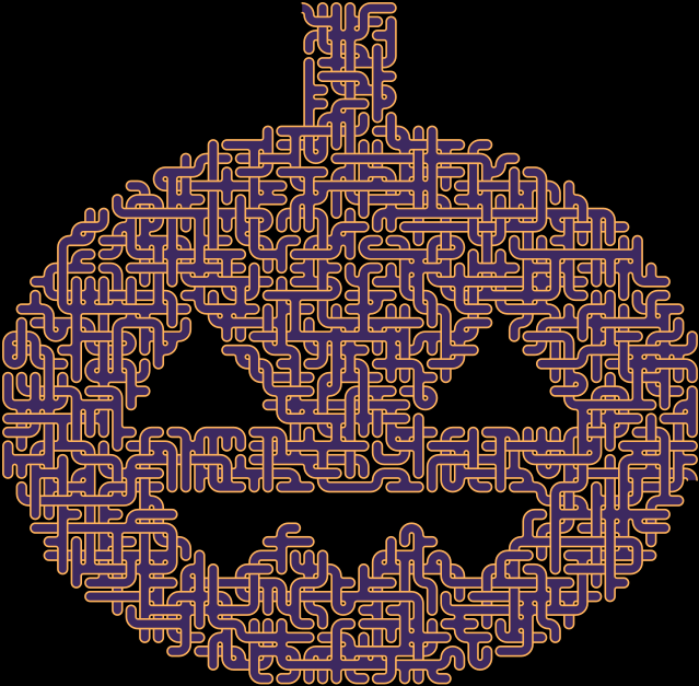 Jack-o'-Lantern — square-Labyrinth 57×56