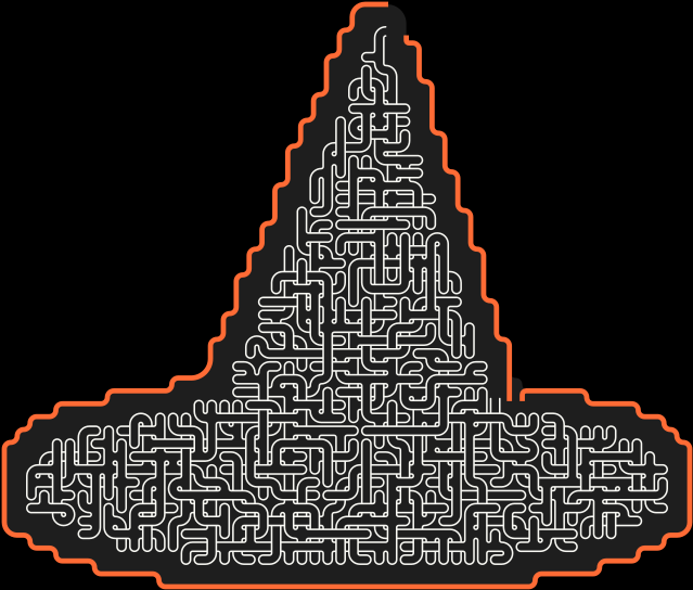 Witch Hat — square-Labyrinth 56×48