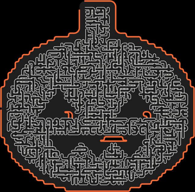 Jack-o'-Lantern — square-Labyrinth 57×56