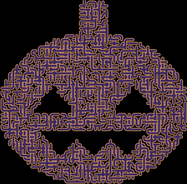Jack-o'-Lantern — square-Labyrinth 56×55