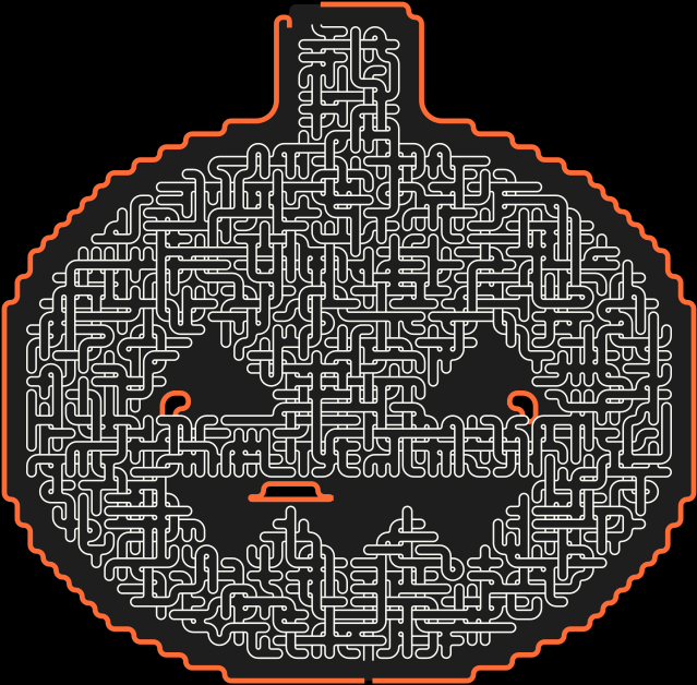 Jack-o'-Lantern — square-Labyrinth 56×55
