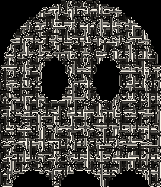 Sheet Ghost — square-Labyrinth 56×64