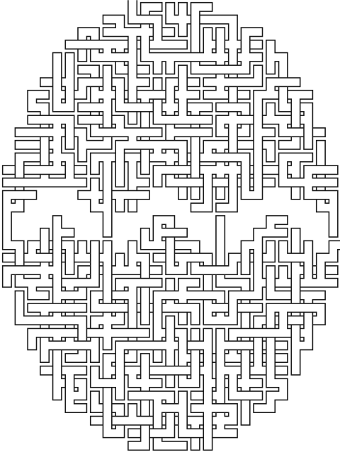 Easter Egg — 31×40 のsquare迷路