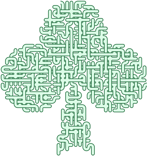 Shamrock — 38×40 のsquare迷路