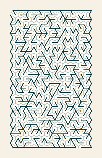 Triangle — 30×30 triangle maze