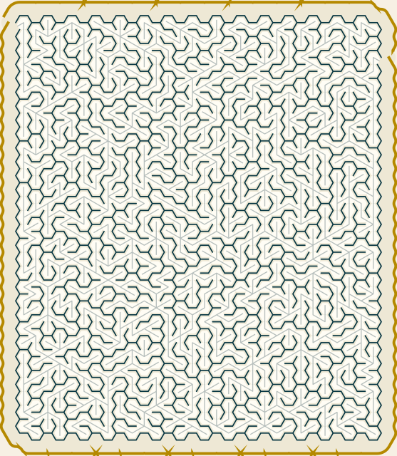 Hex-flat — 30×30 hex-flat maze