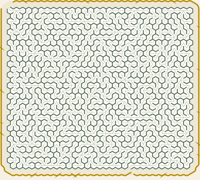 Hex — 30×30 hex maze