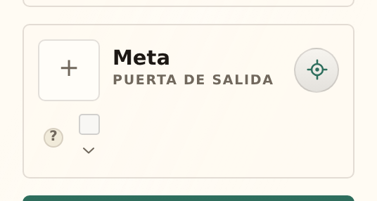 La tarjeta de salida cerrada: imagen, el nombre Meta sobre Puerta de salida, ubicación y mostrar