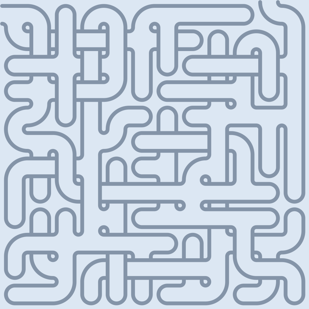 The canvas layer isolated: a full-bleed fill behind a faint maze