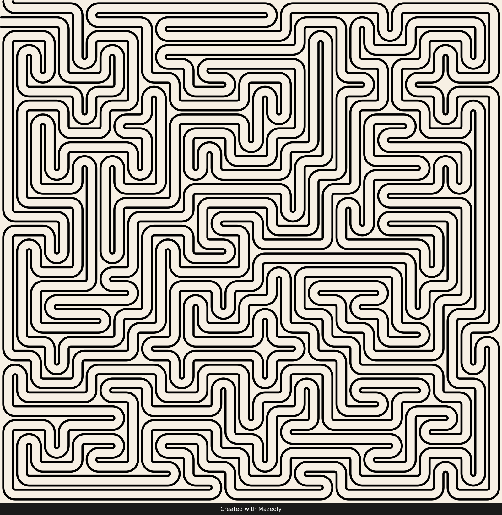 Labyrinth square — Classic Ink