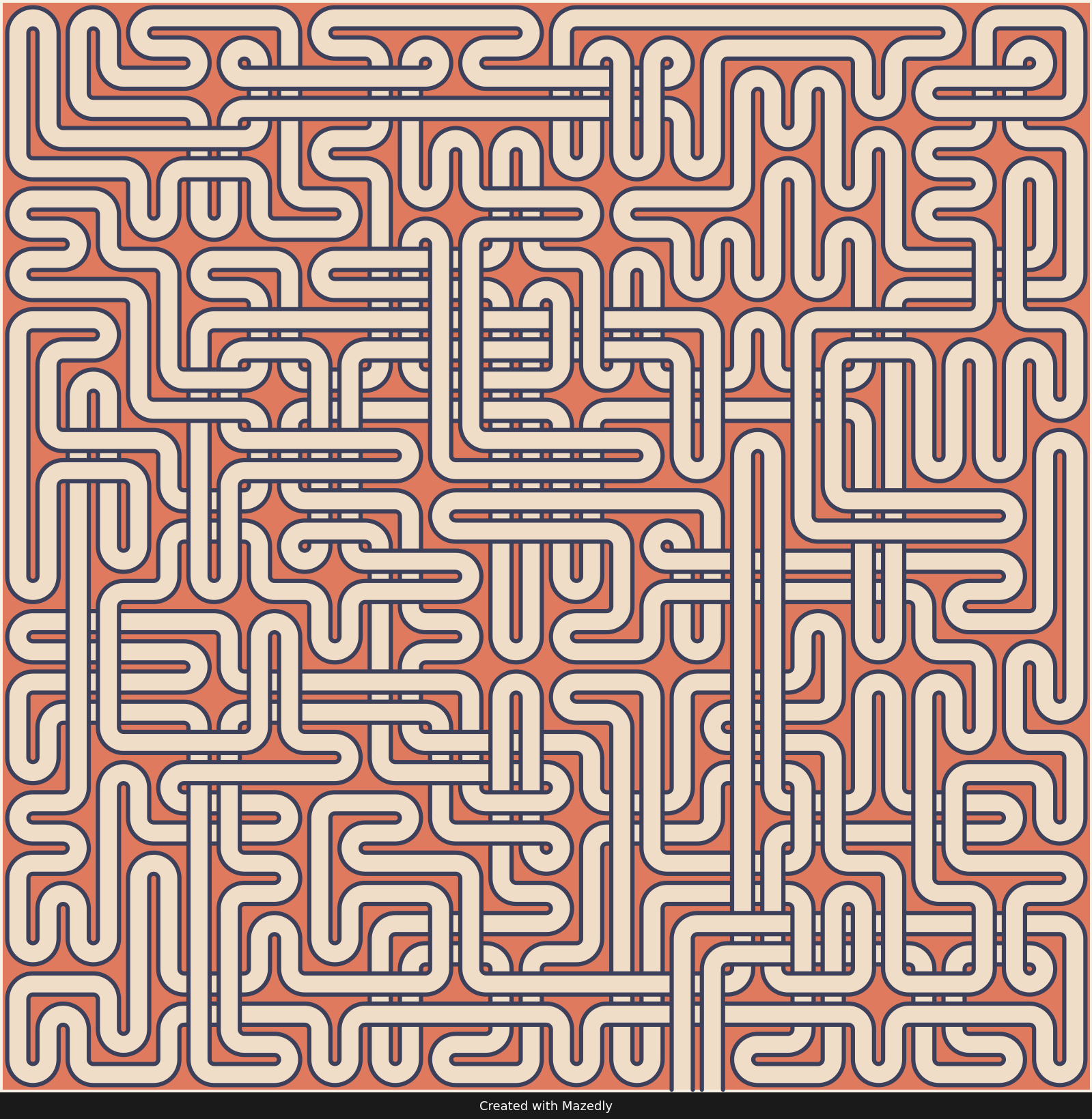 Woven square — Terracotta