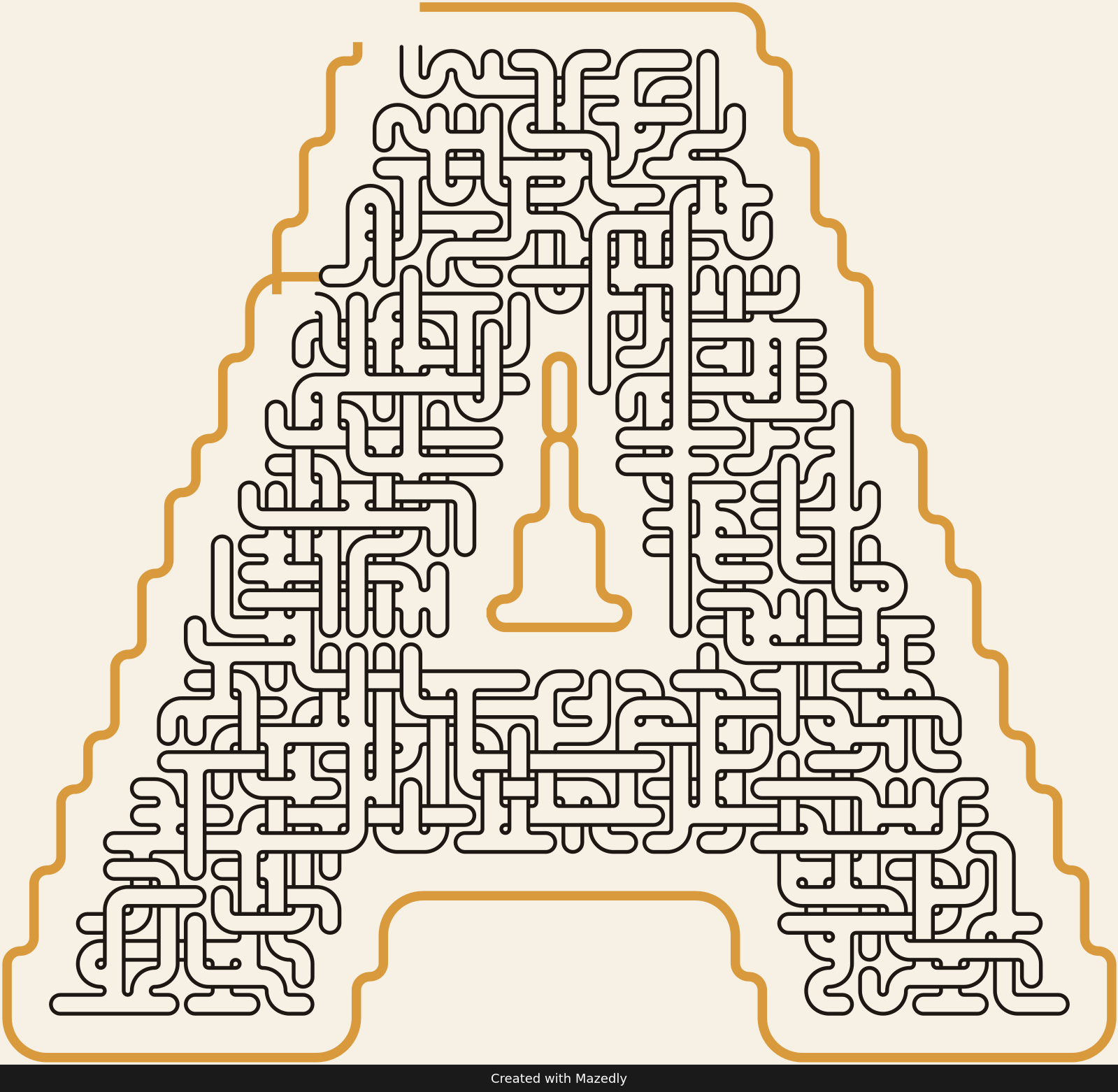 Letter A — Paper & Brass