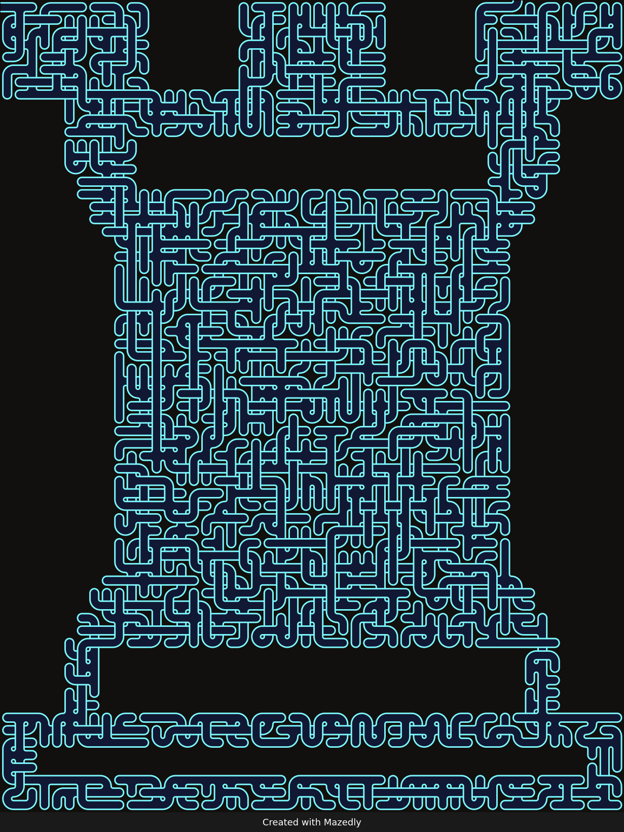 Chess Rook — Midnight Neon