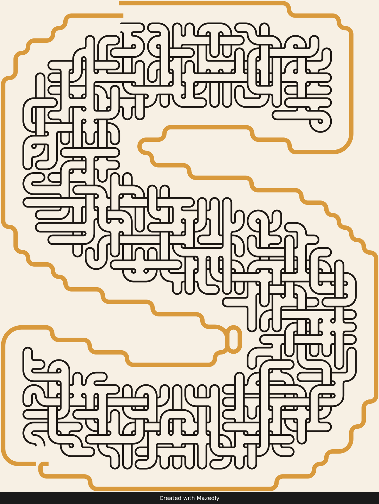 Letter S — Paper & Brass