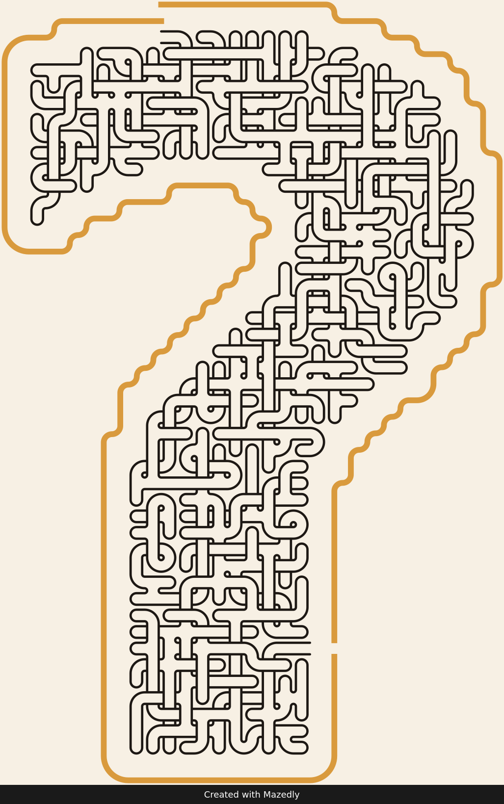 Question Mark — Paper & Brass