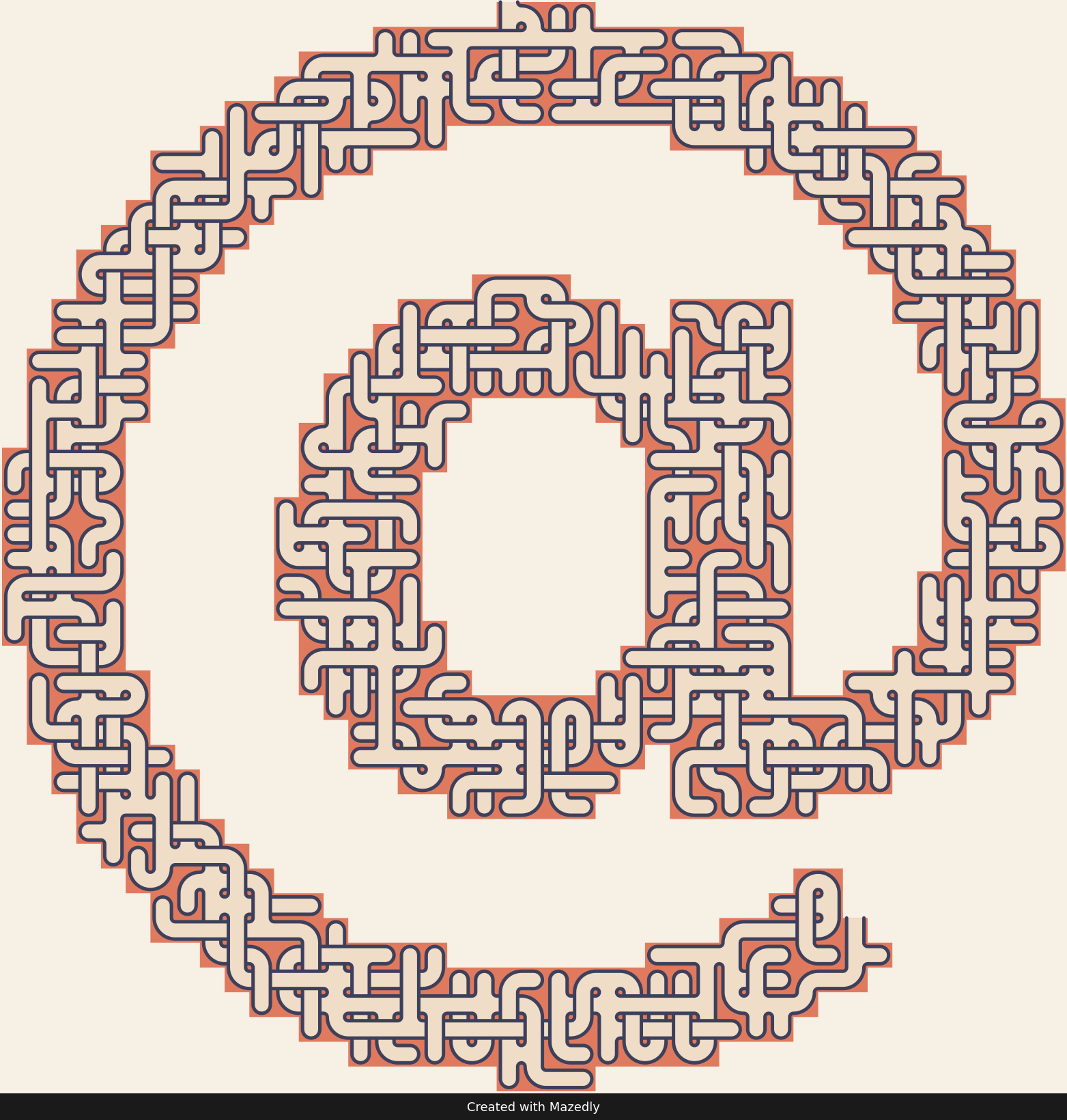 At Sign — Terracotta