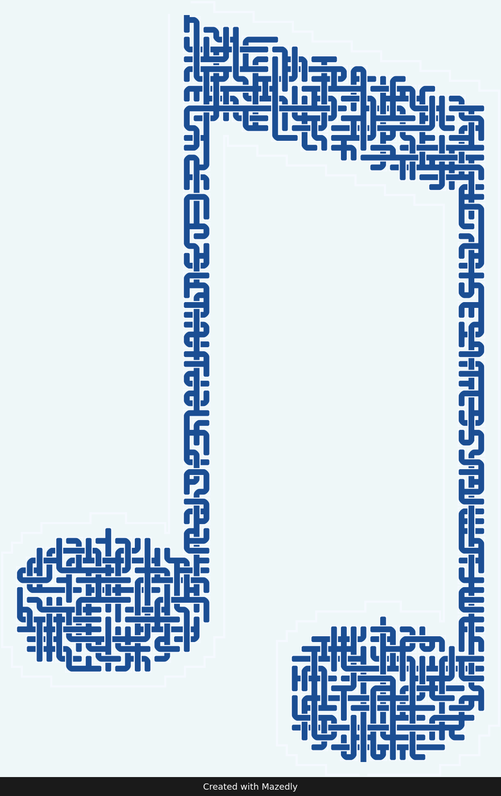 Beamed Notes — Cyanotype